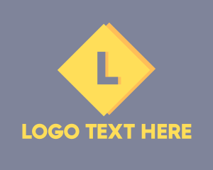 Facebook - Yellow Diamond Lettermark logo design