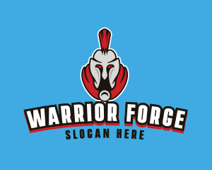 Spartan Warrior Helmet logo design