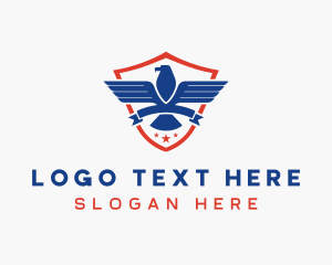 Veteran - Eagle Patriotic Bird logo design