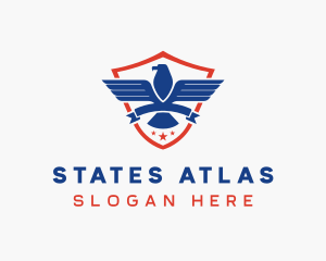 Eagle Patriotic Shield logo design