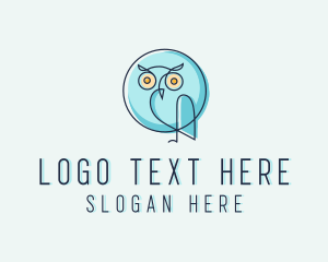 Chat - Owl Bird Aviary logo design