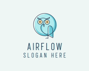 Owl Bird Aviary logo design