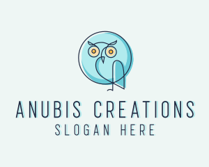 Owl Bird Aviary logo design