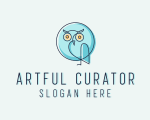 Owl Bird Aviary logo design