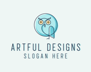 Owl Bird Aviary logo design