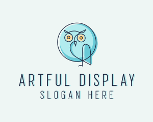 Owl Bird Aviary logo design