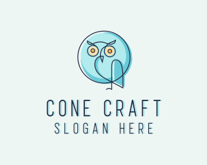 Owl Bird Aviary logo design