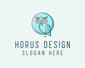 Owl Bird Aviary logo design