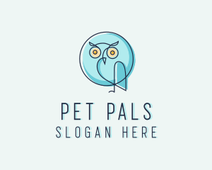 Owl Bird Aviary logo design