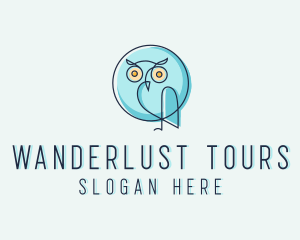 Owl Bird Aviary logo design