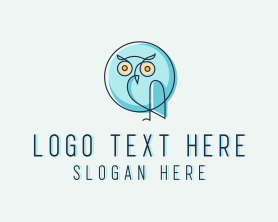 Social Media - Blue Owl Chat logo design