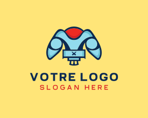 Villain - Robot Rabbit Esport logo design