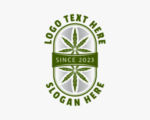 Thc - Weed Cannabis Leaf logo design
