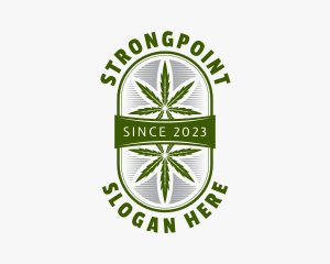Weed Cannabis Leaf  Logo