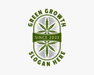 Weed Cannabis Leaf  logo design