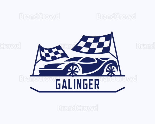 Racing Car Tournament Logo