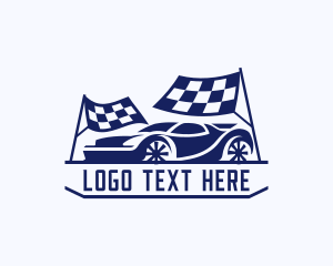 Finish Line - Racing Car Tournament logo design
