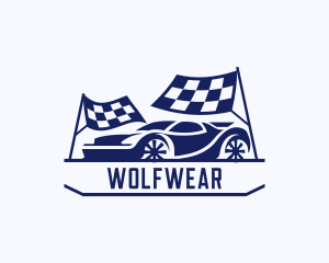 Checkered - Racing Car Tournament logo design