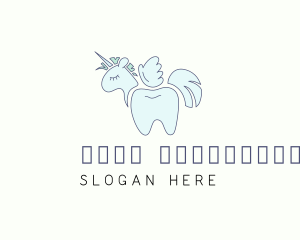 Mascot - Tooth Unicorn Horse logo design