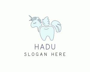 Clinic - Tooth Unicorn Horse logo design