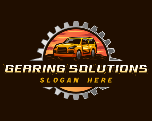 Gear SUV Automotive logo design