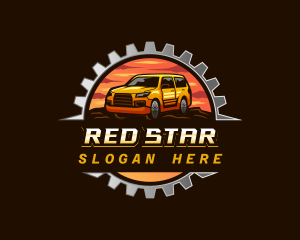 Gear SUV Automotive logo design