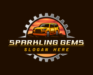 Gear SUV Automotive logo design