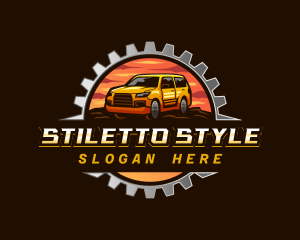 Gear SUV Automotive logo design