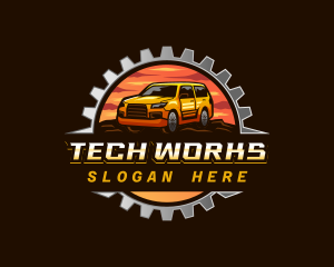 Gear SUV Automotive logo design