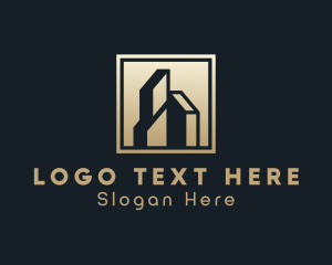 Letter Ih - Luxury Hotel Real Estate logo design