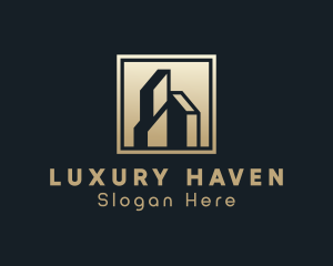 Luxury Hotel Real Estate logo design