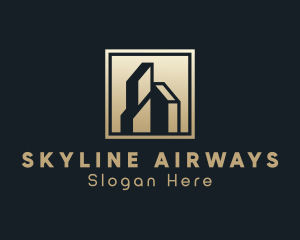 Luxury Hotel Real Estate logo design