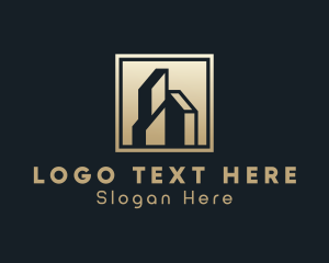 Luxury Hotel Real Estate Logo