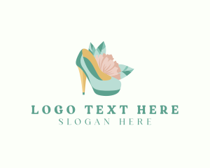 Peep Toe - High Heels Stiletto logo design