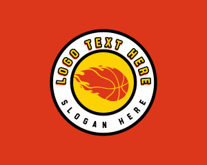 Varsity - Flaming Basketball Varsity logo design