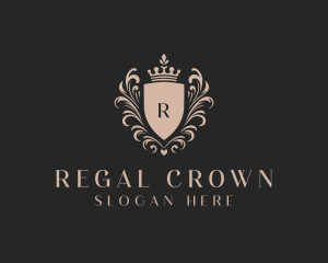 Crown Shield Royalty logo design