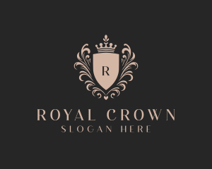 Crown Shield Royalty logo design