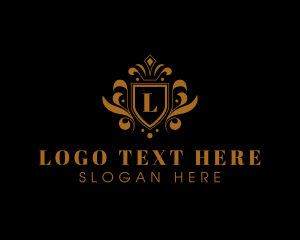 Luxury - Royal Shield Crown Monarch logo design