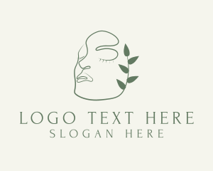 Woman - Natural Facial Skin Care logo design