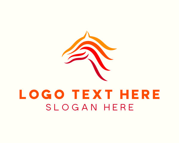 Energy - Fire Horse Equine logo design