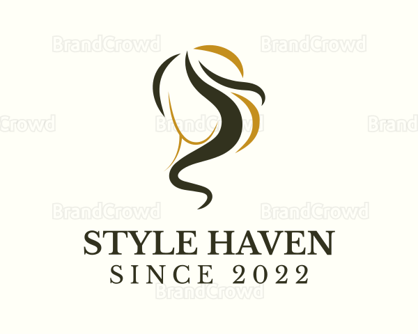 Elegant Fashion Hair Salon Logo