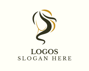 Elegant Fashion Hair Salon Logo