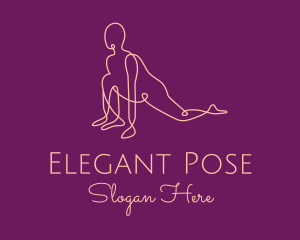 Pose - Lizard Yoga Pose logo design