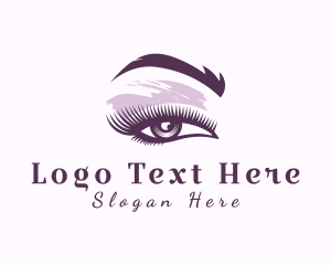 Threading - Purple Cosmetics Beauty logo design