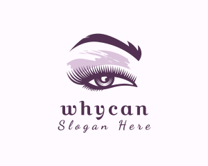 Eyebrow - Purple Cosmetics Beauty logo design