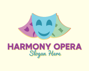 Opera - Drama Club Theater logo design