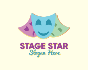 Actor - Drama Club Theater logo design