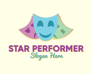 Entertainer - Drama Club Theater logo design