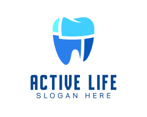 Orthodontist - Blue Dentistry Clinic logo design