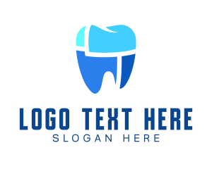 Tooth - Blue Dentistry Clinic logo design